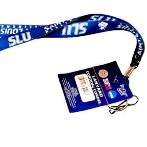 St. Louis University Billikens SLU Lanyard Keychain With Clip NEW